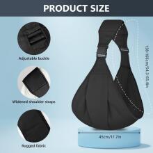 Aoowu Baby Carrier Art.299211 Black Ķengursoma - aktīviem vecākiem gariem pārgājieniem no 4 līdz 20 kg