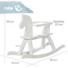 Kidsworld Rocking Horse Art.299213 White Children's wooden rocking toy