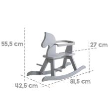 Kidsworld Rocking Horse Art.299213 White Children's wooden rocking toy