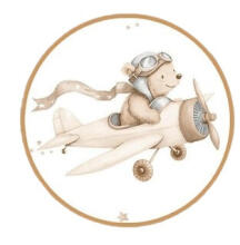 Cover set - 2 pcs - 120x90, 40x60  - FLYING TEDDY BEAR