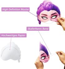 Paper Party Masks Huntrix Art.299487 Paper carneval mask, 1 pc.
