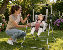 Adbor Swing N1 Art.N-08 Indoor/outdoor children's swing with a safety rail