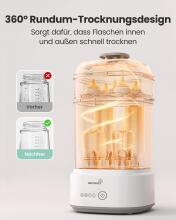 Grownsy Steriliser for Baby Bottles with Dryer Function 5-in-1 Art.299683 стерилизатор с сушилкой для детских принадлежностей, детских бутылочек и аксессуаров для молокоотсосов