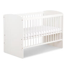 Klups Dalia Karol LUX Set Art.DK299155 Детская деревянная кроватка 120x60см без ящика+ кокосовый матрас 120x60x8см+комод