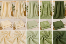 Yukkidds Muslin Cloths Art.299918 Green Leaf  High-quality bamboo muslin swaddle, 1 pcs (60x60 cm)
