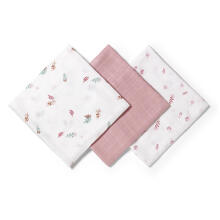 348/17 SUPER SOFT PINK MUSLIN DIAPERS