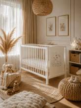 Elf Bed Bloom Art.300022 Bear Taupe Bērnu koka gulta 120x60cm
