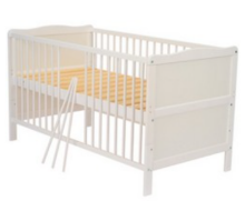 Bocian Kids Nadia II Art.31002 White Детская деревянная кроватка -трансформер 120x60см