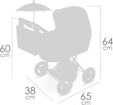 DeCuevas Toys Capriccio Art.85073 Leļļu rati ar somu