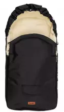 Sensillo Classic Romper Bag Art.823 Black/Wool Детский зимний/cпальный мешок на натуральной овчинке для коляски