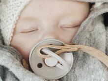 Bibs Colour Art.335544, pacifier, 100% natural