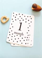 La bebe™ 12 Baby Monthly Cards Art. 37776, Perfect Gift for Newborn Photo Sessions