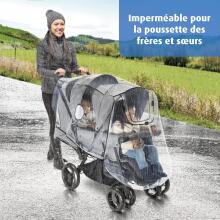 Universal Rain Cover for Twins Art.38660 Universal rain cover for a stroller (twins/twins)