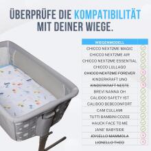 Kidsworld Next to Me Bed Linen Art.38988 gultas veļa komplekts šūpulītim no 4 daļam
