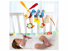 Babymix Rabbit Art.40871 Игрушечная спираль для колясок/ кроваток/ автокресел