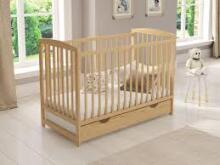 La Bebe™ Bedding Wood Set Tomi Art.43657 White Komplekts bērnu gultiņa+kumode