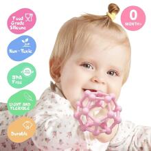 Baby Silicone Teether Sensory Grab Art.47009 Silicone baby teether – sensory teether ball 8.5 x 10 cm