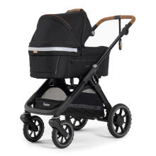 Emmaljunga Sento Max Outdoor Art.47477 Black Ratiņi ar kulbiņu