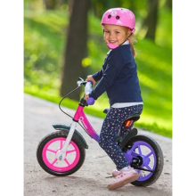 Aga Design Schumacher Kid Runn Air Art.HP-856 Green Детский велосипед - бегунок с металлической рамой и надувными колёсами