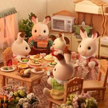 Sylvanian šokolādes zaķu ģimenes komplekts Art.5655