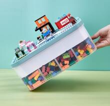 Storage Box for Lego Bricks  Art.54859   Креативный ящик для хранения со встроенной подставкой