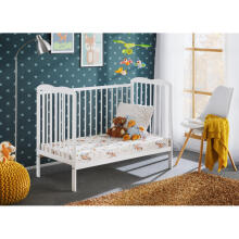 Bocian Kids Agata Art.56284 White Детская деревянная кроватка 120x60см