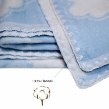 UR Kids Blanket Cotton Art.56962  Sheep Light Blue Детское одеяло/плед из натурального хлопка 100х118см