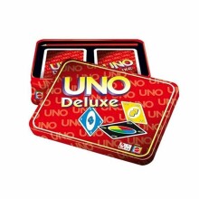 Metalinė „Mattel Uno Deluxe Art.K0888“ kortelių žaidimų dėžutė
