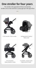 Kids Buggy 3 in 1 Art.X1 Green Bērnu ratini 3 vienā