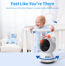 La bebe™ Accessories Wireles Baby Monitor Babyphone Art.60765 White Детский монитор-видеокамера