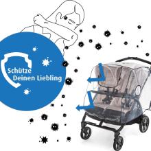 Universal Rain Cover for Twins Art.64521 Universal rain cover for a stroller (twins/twins)