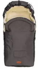 Sensillo Classic Romper Bag Art.824 Light Grey /Wool Bērnu ziemas ratu guļammaiss ar aitas vilnas oderi