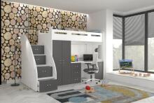 AJK Zuzia Plus Art.65551 Grey Детский  модульный  комплект мебели