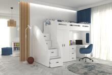 AJK Zuzia Plus Art.65563 White Bērnu moduļu mēbeļu komplekts