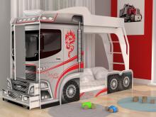 AJK Mega Truck Art.65567 Divstāvu gulta 80x190cm