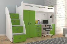 AJK Zuzia Plus Art.65575 Green Bērnu moduļu mēbeļu komplekts