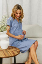 Doctornap  Cotton Night Dress Art.5336 Kokvilnas naktskrekliņš grūtniecēm/barošanai