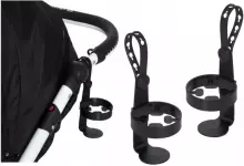UniBaby Universal Cups Holder for Strollers  Art.50 Black Universālais pudelīšu turētājs