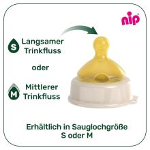 Nuk/Nip First Choice Art.70311 latex anti-colic teat, 6+m, small feed hole, 1 pcs