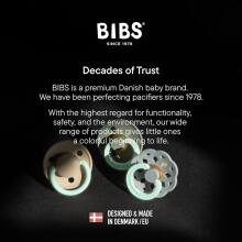 Bibs Colour Vanilla / Dark Oak Night Art.119419 Apaļš māneklītis (knupītis) no 100% naturāla (dabas) kaučuka 6-18 mēn. (2 gb.)