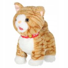 Interactive Cat Art.7048 Interactive cat on leash movement sound beige