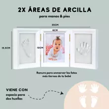 Huborns Art for Baby Art.7139 Hand and Foot print Trīsdaļīgs Ramītis