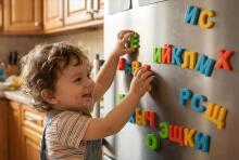 Magnetic Alphabet Art.71972 Magnētiskie burti (krievu. val.)