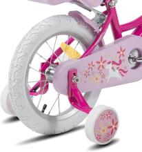 Glerc Kids Bike Wheels Collas 14'  Art.72708 Peach  Bērnu divritenis (velosipēds) ar palīgriteņiem