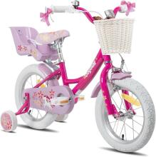 Glerc Kids Bike Wheels Collas 14'  Art.72708 Peach  Bērnu divritenis (velosipēds) ar palīgriteņiem