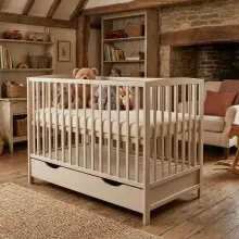 Elf Bed Arco Drawer Art.73281 White Bērnu koka gulta ar atvilktni 120x60cm