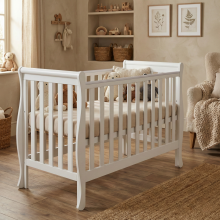 Elf Bed Gardenia Drawer  Art.74234 Nut  деткая кроватка для малышей  с ящиком 120х60см
