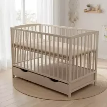 Elf Bed Arco Drawer Art.74235 Natural Bērnu koka gulta ar atvilktni 120x60cm