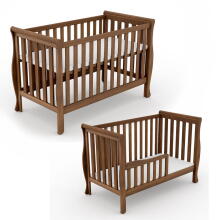 Elf Bed Gardenia  Art.74240 Nut  bērnu koka gulta 120x60cm