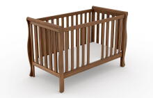 Elf Bed Gardenia  Art.74240 Nut  bērnu koka gulta 120x60cm